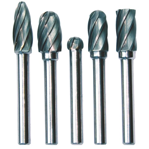 SP - BURR SET 5PCS - SUIT ALUMINIUM 